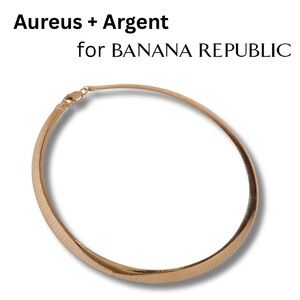 Banana Republic Ravena Snake Chain Necklace by Aureus + Argent, Gold-Toned